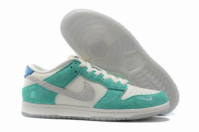 Cheap Nike Dunk Sb Men's Shoes Green Grey White-03